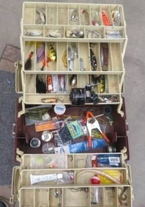 lot 44 image: PLANO TACKLE BOX FILLED