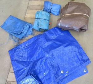 lot 53 image: 5 ASSORTED TARPS