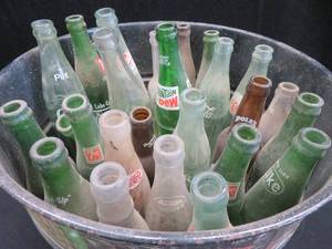 lot 55 image: VINTAGE BOTTLES  HUGE CANNING POT