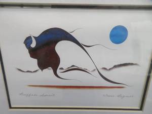 lot 58 image: FRAMED PRINT ISSAC BIGNELL
