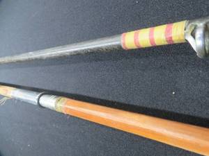 lot 69 image: 2 ANTIQUE FISHING RODS