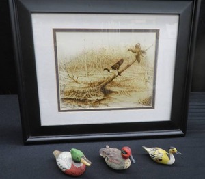 lot 110 image: DUCK PRINT PLUS MINI DECOYS