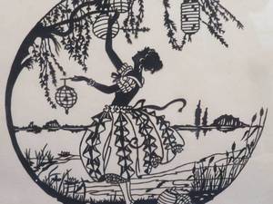 lot 118 image: MATCHED PAIR OF  SILHOUETTE PICTURES