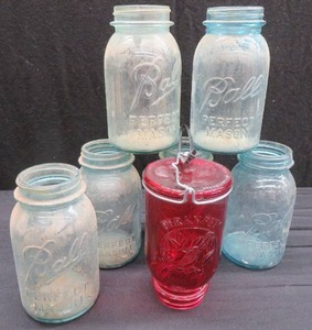 lot 120 image: 6 BLUE MASON 1 RED