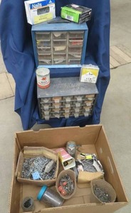 lot 123 image: 2 METAL STORAGE BOXES (METAL) PLUS