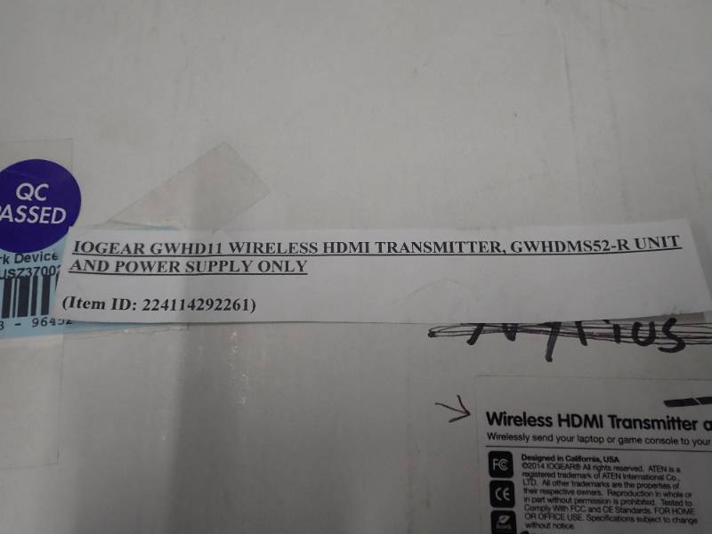IOGEAR Wireless 5x2 HD Matrix with power adapter &amp remoteinstructions