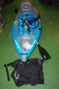 lot 24 image: Sevylor Quikpak K1 One Person Kayak with Pump