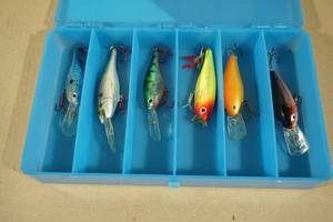 lot 54 image: Tackle Box Insert with Rapala Lures