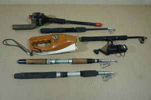 lot 111 image: Assorted Travel Fishing Rods - Popeils Pocket Fisherman