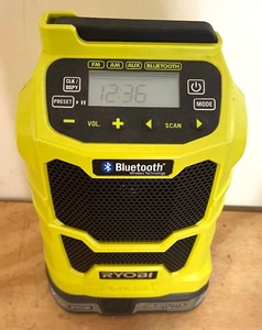 lot 121 image: Ryobi Compact Bluetooth Radio