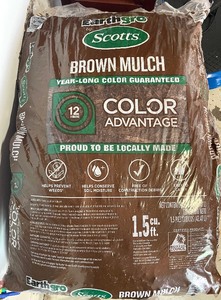 lot 89 image: 6 New Bags of Scotts Earthgrow Brown Mulch