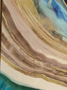 lot 13 image: Large Metallic Abstract Print