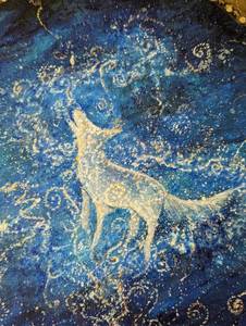 lot 16 image: Beautiful Acrylic Canvas Painting