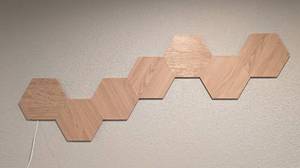 lot 6 image: Nanoleaf Elements Wood Look Wall Lights