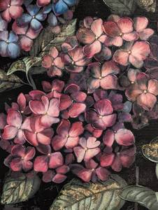 lot 56 image: Colorful Framed Canvas Floral Painting