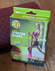 lot 66 image: Stretch Bands, Yoga Mat and Perfect Push-ups