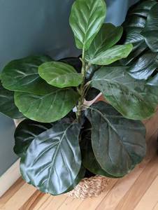 lot 166 image: Pair of Potted Faux Plants