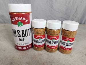lot 29 image: 4 New Bottles of Meehans Seasoning