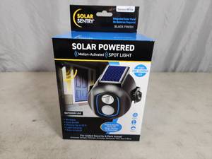 lot 58 image: New Solar Powered Motion Activated Spotlight