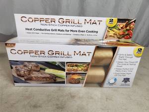 lot 59 image: New 2 Pack of Copper Grill Mats