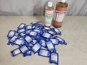 lot 77 image: New Dr Bronners Soaps and Cleaner