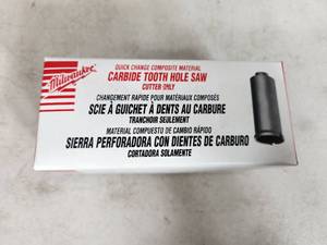 lot 90 image: New Milwaukee Carbide Tooth Hole Saw 1-14