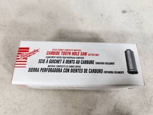 lot 93 image: New Milwaukee Carbide Tooth Hole Saw 34
