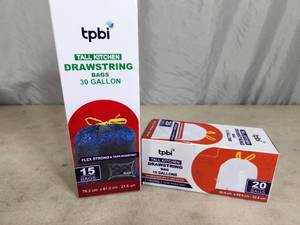 lot 130 image: 2 New Boxes of Bags