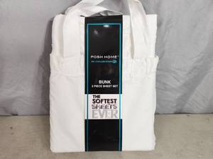 lot 162 image: New Posh Home RV Bunk Sheet Set