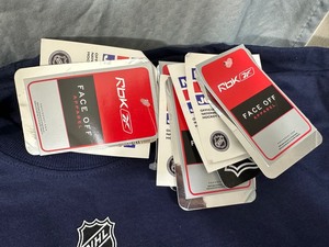 lot 193 image: 10 New Reebok New York Rangers Higgins T-Shirts - Medium and Small