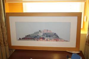 lot 947 image: Temple theme Framed Wall Art