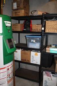 lot 964 image: 5-tier WoodMetal Shelving Unit