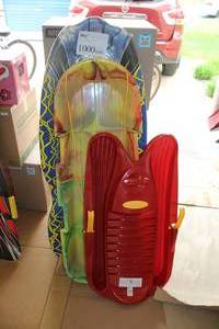 lot 1000 image: Lot of (3) Snow Sleds