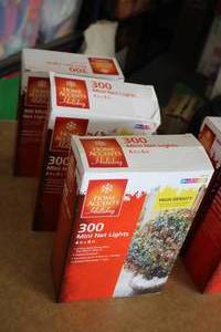 lot 1008 image: Lot of (3) Home Accents Holiday 300 Mini Net Lights