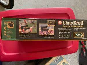 lot 1022 image: Char-Broil Gas Portable Tabletop Grill (in box)