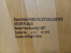 lot 23 image: NEW FAMILY IS LIFE COLLAGE FRAME