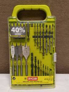lot 31 image: RYOBI DRILLING & DRIVING KIT