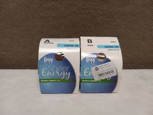 lot 49 image: 2 NEW LEGGS SHEER ENERGY WOMENS PANTYHOSE