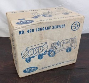 lot 3 image: Tonka Trucks Luggage Service Hauler Metal Toy Still SEALED in Original Box