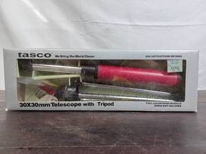 lot 42 image: Tasco 30X30MM Telescope With Tripod