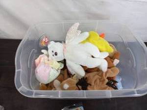 lot 65 image: Bin Of Beanie Babies