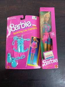 lot 80 image: Barbie Doll And Accessories
