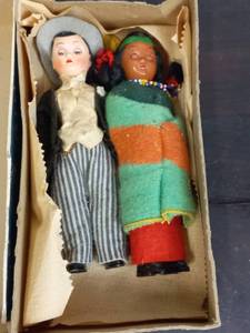 lot 117 image: Two Old Dolls