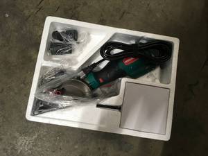 lot 21 image: HYCHIKA 6.2A Mini Electric Circular Saw, Laser Guide, 6 Blades CS-115C  Customer Returns See Pictures