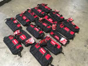 lot 25 image: Lot of Assorted Milwaukee Tool Bags  Customer Returns See Pictures