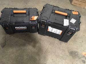 lot 35 image: 2 Lots of Ridgid Tool Boxes Customer Returns See Pictures