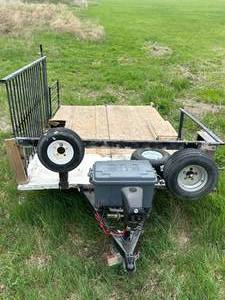 lot 2 image: 6 x 10 Foot Trailer with Power Tongue Jack