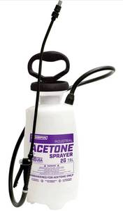 lot 42 image: CHAPIN INTERNATIONAL 26127 2 gal Industrial Acetone Sprayer, 8.1 x 8.1 x 20.6, Translucent