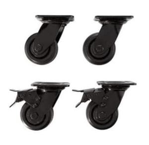 lot 48 image: HUSKY 4 in. Caster Kit for Heavy Duty Welded Steel Garage Base Cabinets