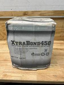 lot 73 image: PREMIER BUILDING SOLUTIONS Case of Xtra Bond 450 Neutral Cure Silicone Sealant- Clear (24 tubes)